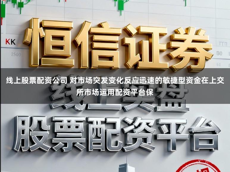 线上股票配资公司 对市场突发变化反应迅速的敏捷型资金在上交所市场运用配资平台保