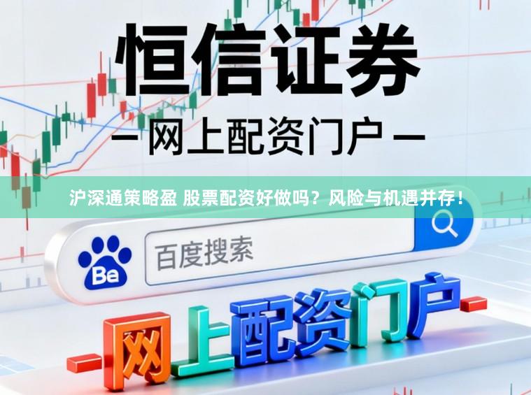 沪深通策略盈 股票配资好做吗？风险与机遇并存！