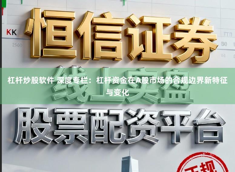 杠杆炒股软件 深度专栏：杠杆资金在A股市场的合规边界新特征与变化